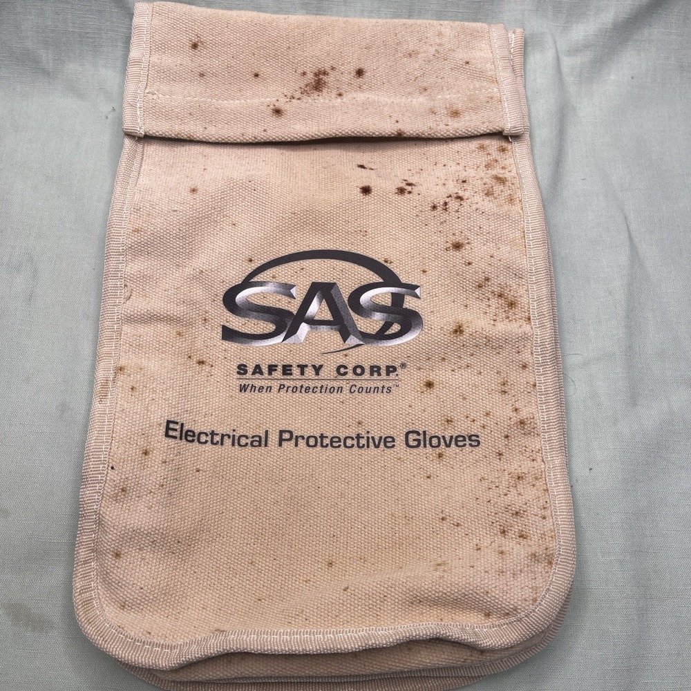 SAS Safety Corp Electrical Protective Gloves Canvas Storage Bag Lineman Pouch